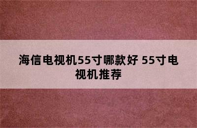 海信电视机55寸哪款好 55寸电视机推荐